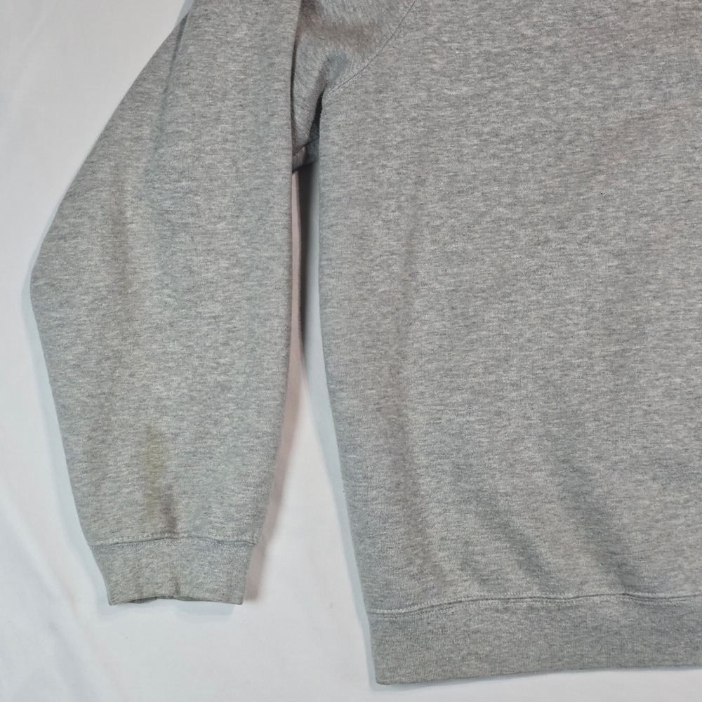 Reebok Mens Quarter Zip Sweatshirt Gray Large Pullover RBLK111704 Logo Fleece - Picture 6 of 14